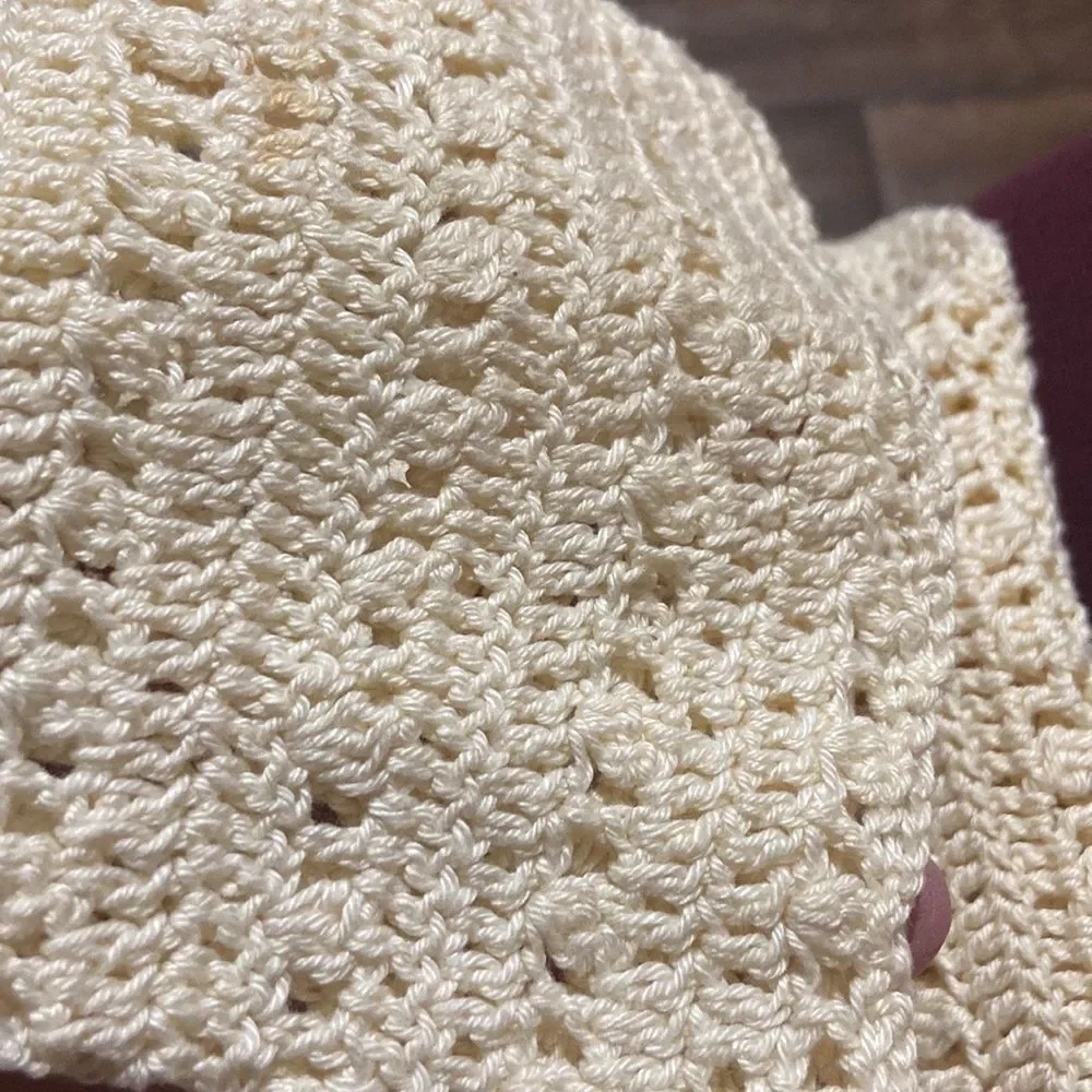 VTG,Handmade Crochet 🧶 Blouse Size XS